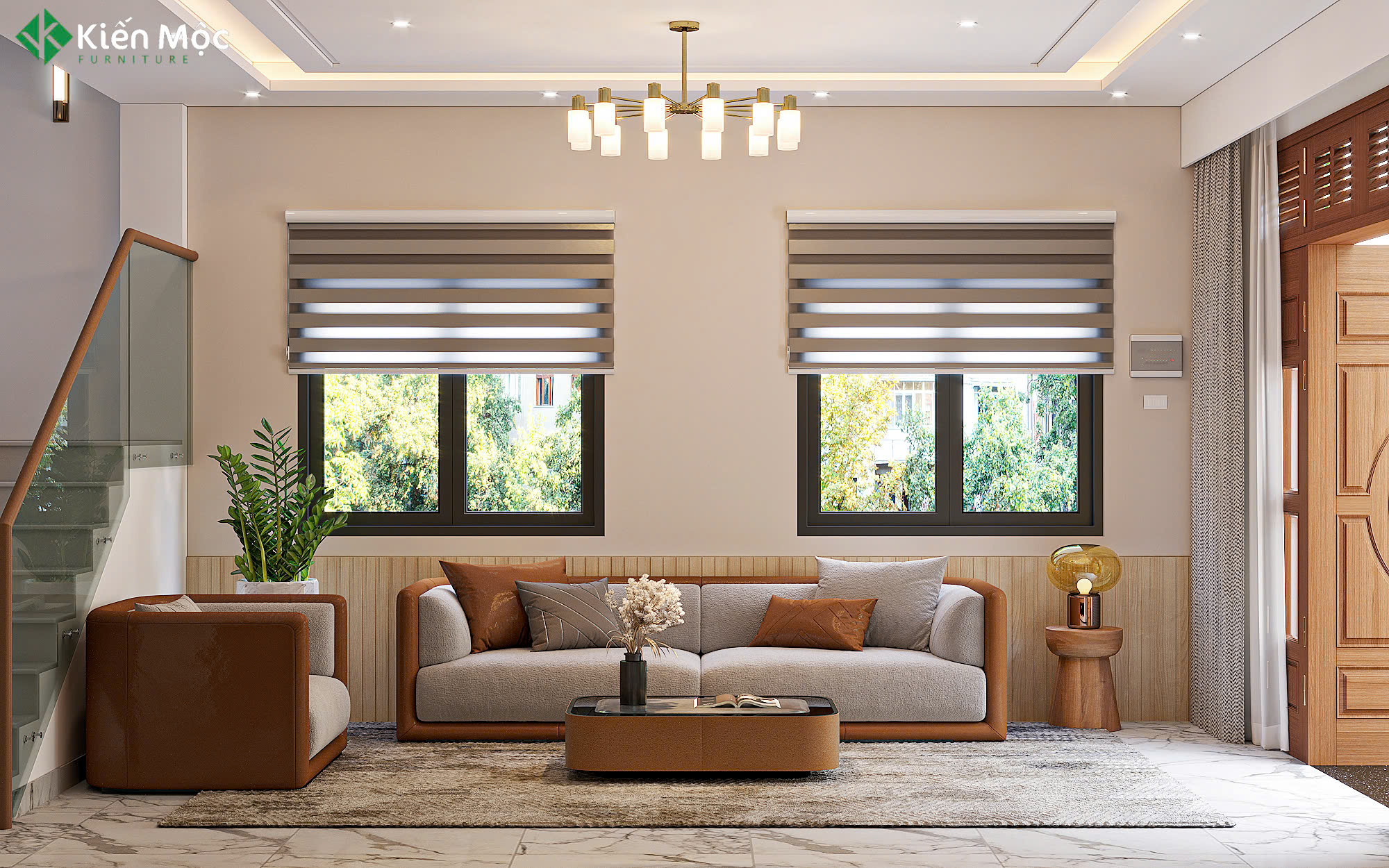 Công trình nhà khách hàng Kiến Mộc furniture